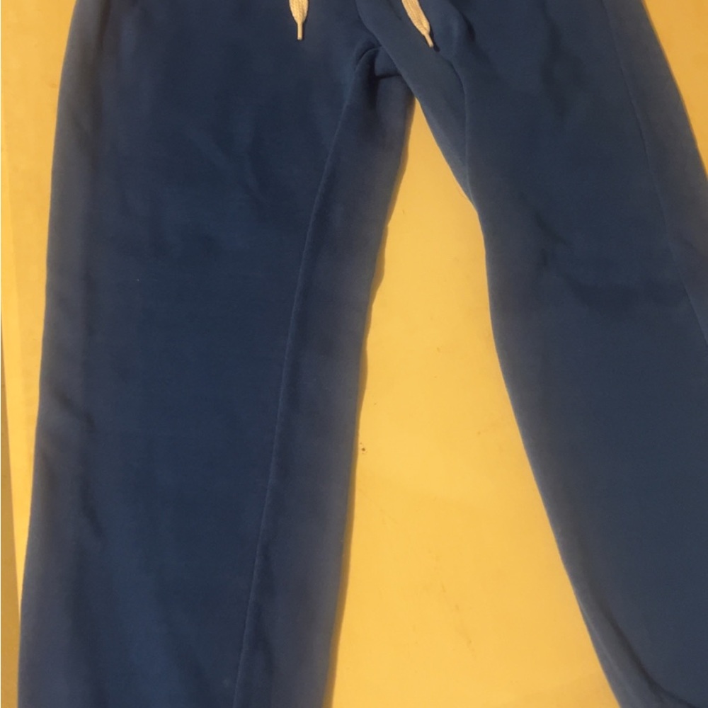 Blue Sweatpants with Drawstring